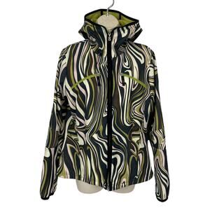 Bogner Fire + Ice Jacket Womens 10 Multicolor Swirl Hooded Softshell Fleece Ski